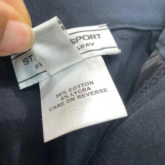 St. John Collection Marie Gray Knit Pencil Skirt Size 4 - Picture 6 of 7